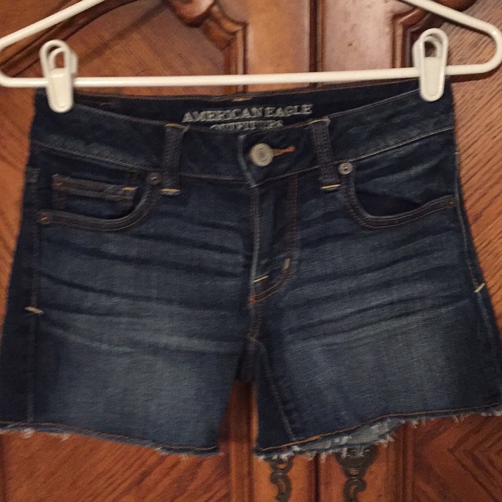 American eagle super stretch jean shorts